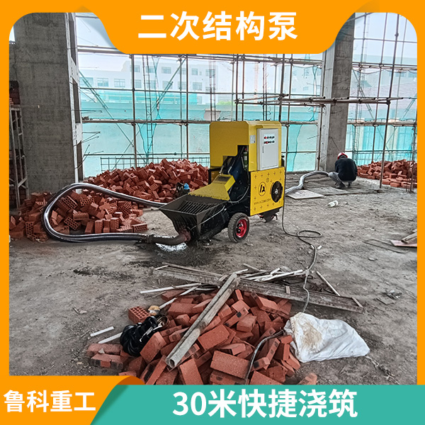 新型二次結構柱澆筑泵